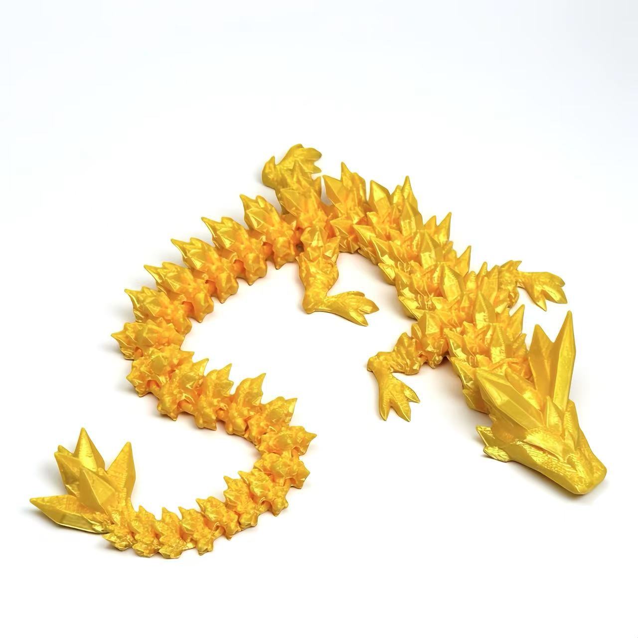 3d打印关节龙跨境热销摆件关节可活动创意水晶龙手办玩具装饰批发详情8