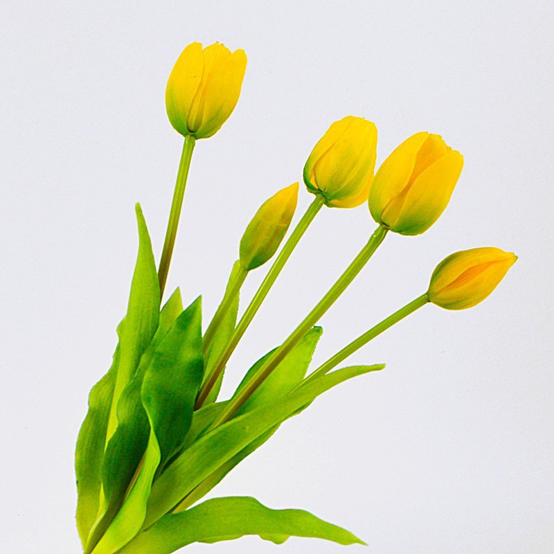 ins手感保湿高档仿真花郁金香假花插花客厅桌面摆件装饰照花束详情20
