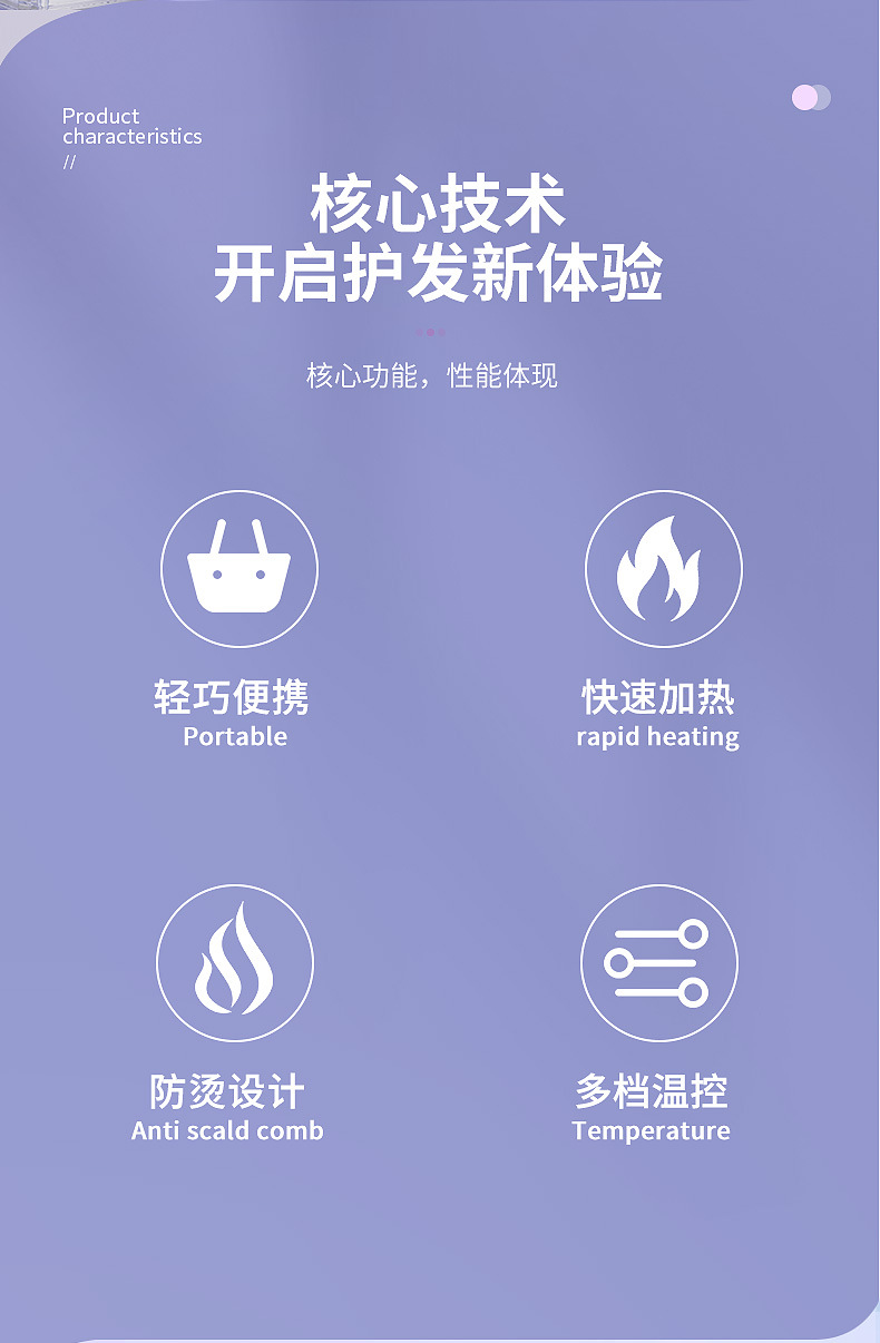 跨境液晶直发梳负离子直发器懒人卷发棒直发卷发两用夹板电卷发梳详情4