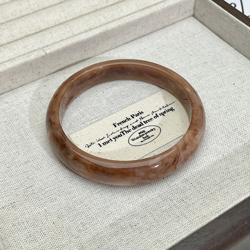 Acetic acid niche irregular acrylic wide-edge bracelet, a retro and high-end vintage bracelet with a unique design for women pic 20