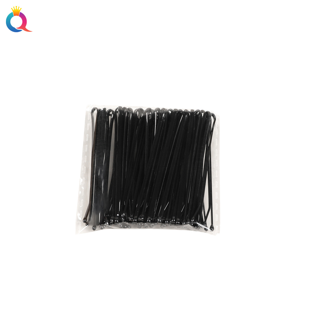 Wholesale of Qiyue Classic black straight clips, durable lacquered hair clips, braided hair clips, broken hair bangs clips and side clips pic 40