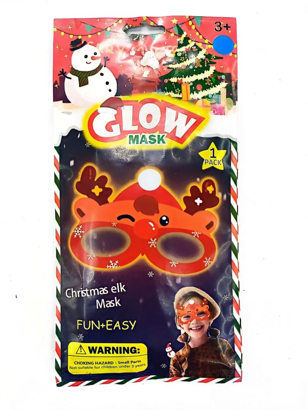 荧光面具 夜光眼罩六一儿童节道具 酒吧化妆舞会用品节日批发圣诞详情5