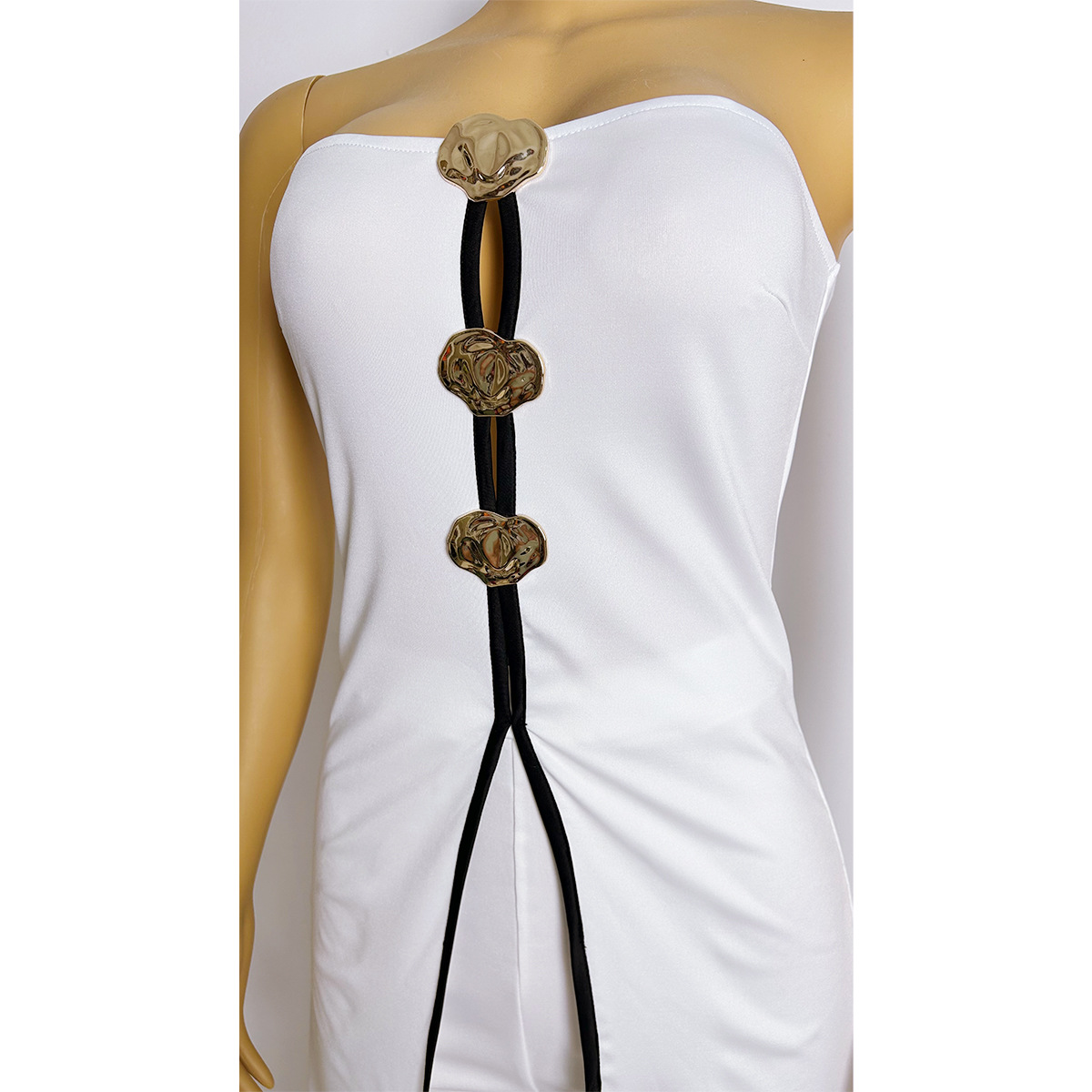 ZY6190 Amazon Independent store strapless false two-piece elegantly designed jumpsuit New partyjumpsuit pic 20