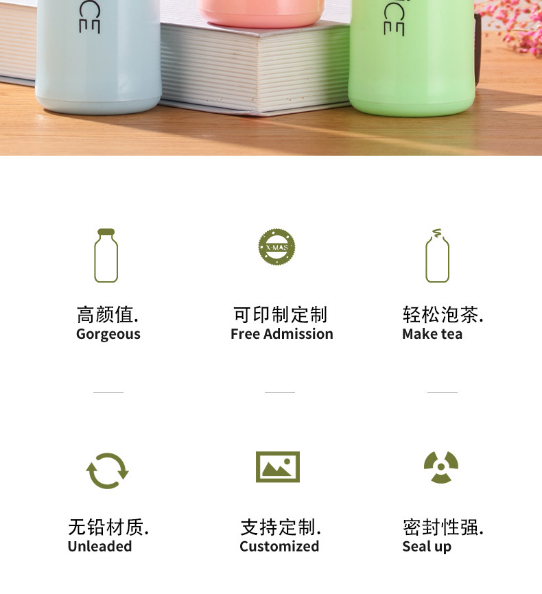 新款奈斯杯玻璃水杯创意学生便携情侣水杯简约潮流礼品杯印制详情15