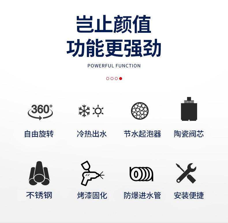 货源跨境不锈钢冷热家用厨房水龙头旋转洗菜盆洗衣池水槽龙头批发详情3