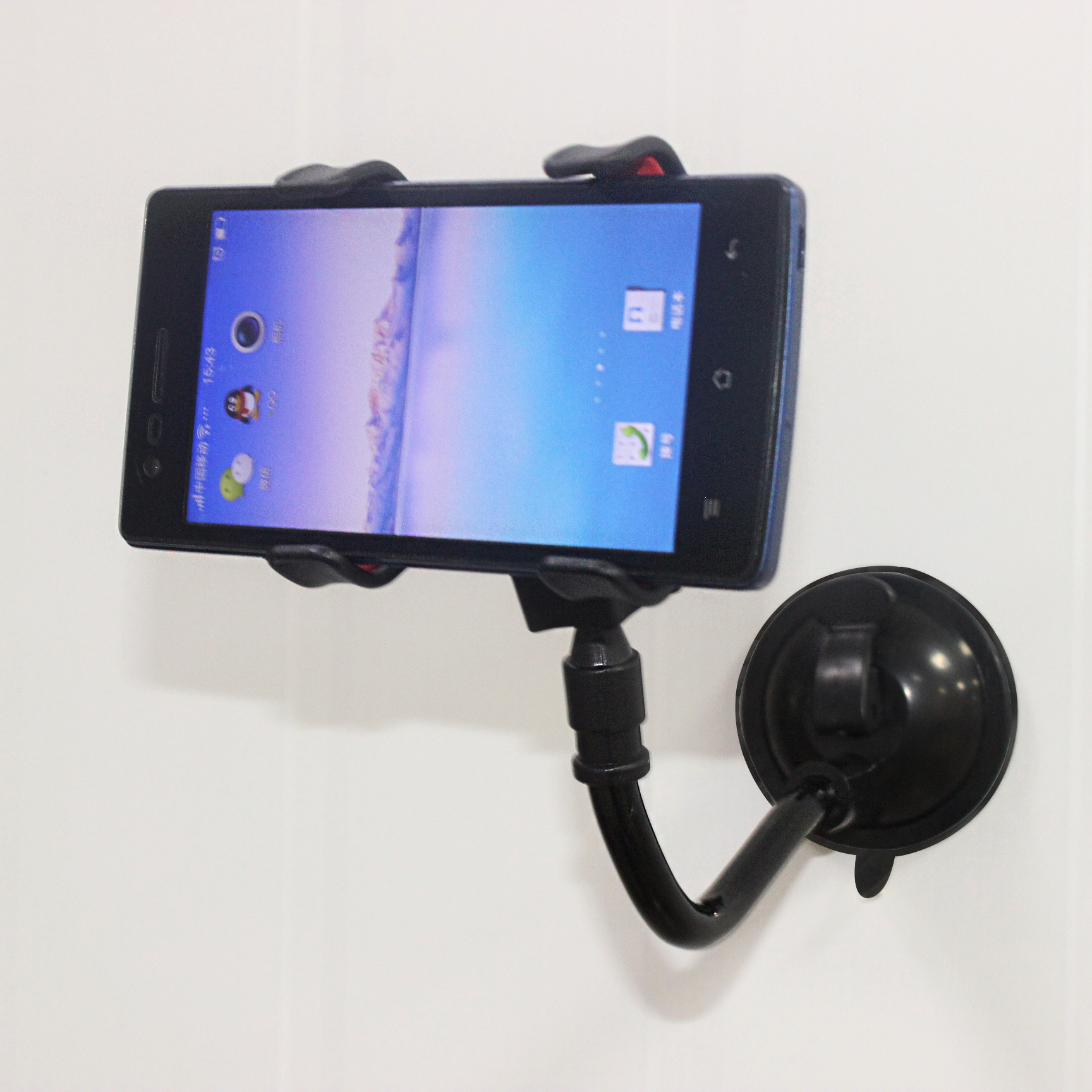 Car phone stand 360-degree rotating dual-clip lazy person stand, car GPS navigation stand pic 5