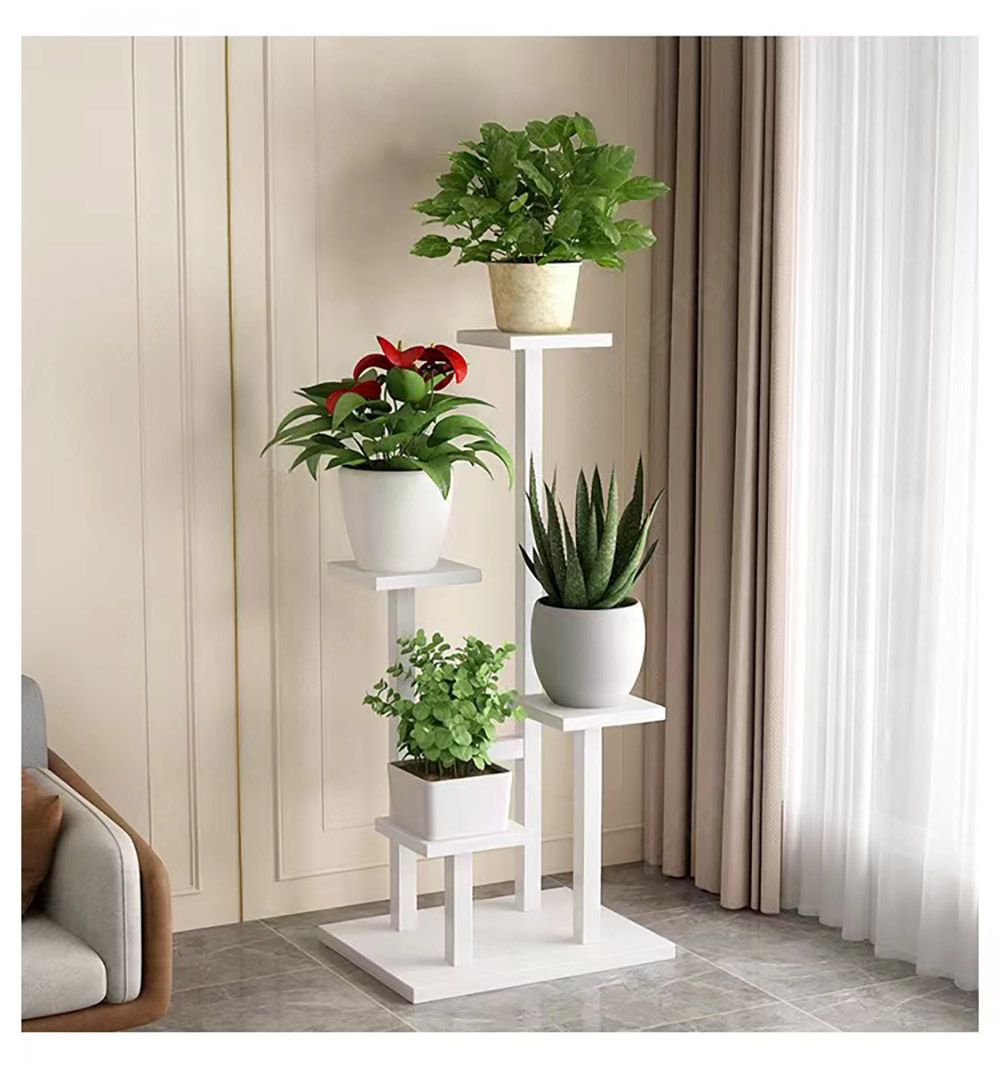 新款客厅落地阳台宿舍置物架电视柜简约现代铁艺花架室内多层花架详情17