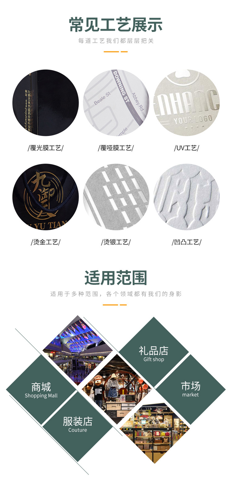 服装店袋子跨境现货手提袋ins风高级感白卡纸袋小批量购物手拎袋详情15