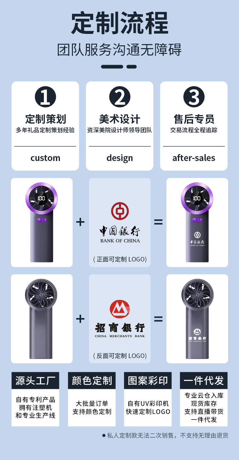 2025手持风扇充电款长续航迷你学生随身便携卡通usb小风扇礼品详情8