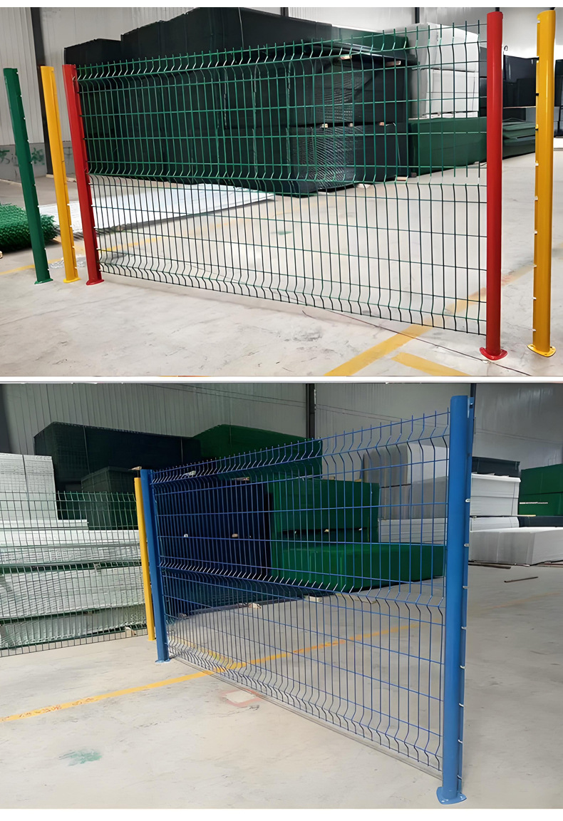 Hardened peach-shaped column guardrail net, triangular folded scenic area outdoor isolation and protection wire mesh fence, breeding fence net pic 14