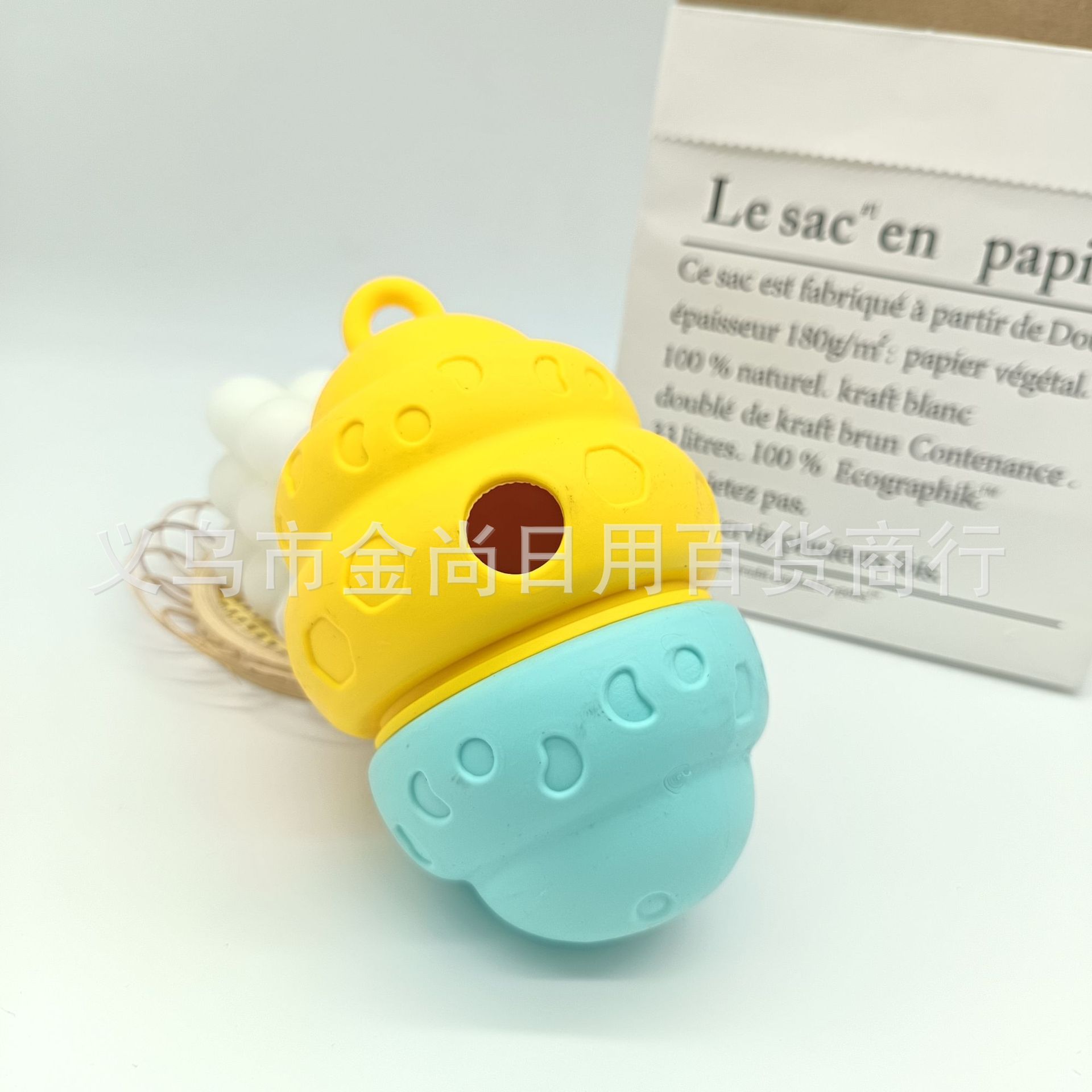 Cross-border new dog toy, pet teething, leaky feeding ball, durable and boring, teething intelligence development, slow feeding device, biting fun pic 2