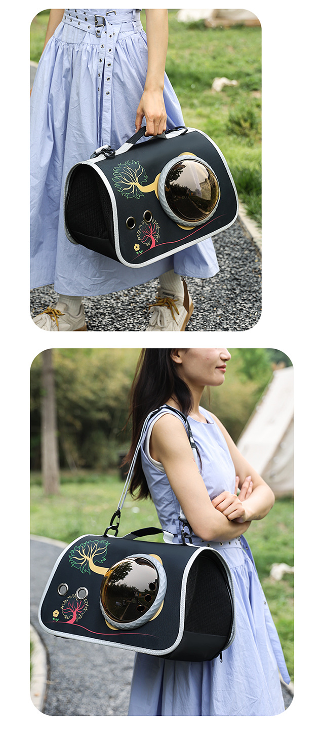 宠物便携太空舱外带猫包手提可折叠单肩包外出背包卡通猫咪狗包包详情14