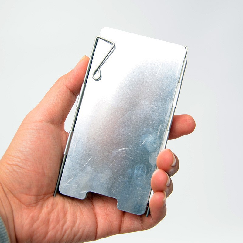 户外野营炉头炉具挡风板超轻铝合金可折叠带插销炉头防风罩便携款详情15