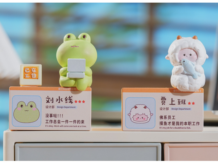可爱小动物立牌办公室客厅家居桌面摆件解压树脂工艺品现货批发详情13