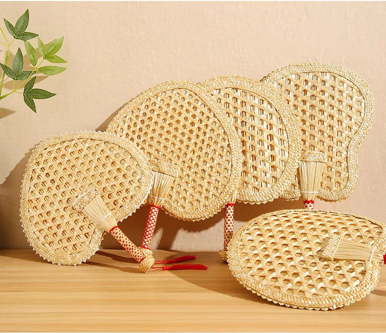 手工编织蒲扇夏季老式手摇麦秆草扇夏天随身便携凉芭蕉扇大扇子竹详情5