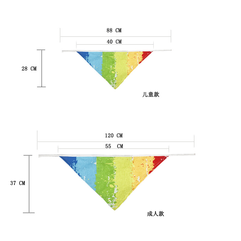 彩虹撞色画室围裙印花小孩围裙美术围裙帆布牛仔亚麻围裙厨房跨境详情27