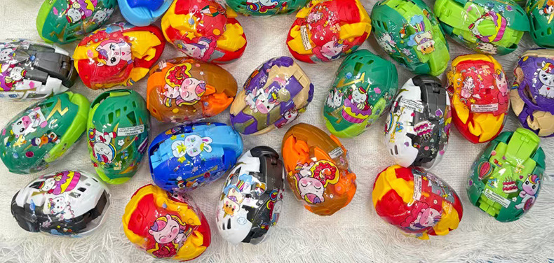 现货批发彩色恐龙蛋儿童玩具爆形恐龙蛋变形扭蛋电玩城游艺机专用详情8