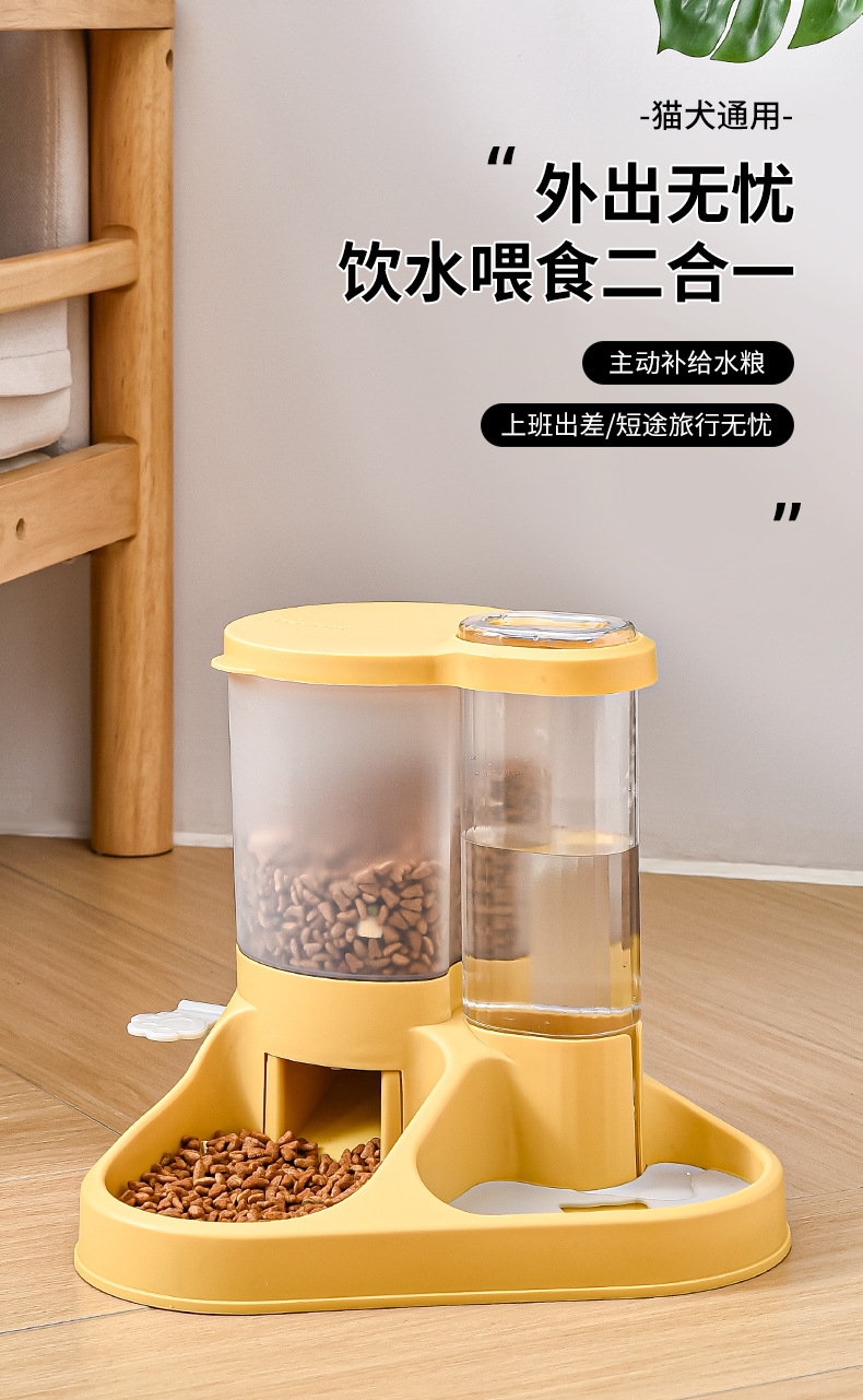 狗狗饮水器猫咪自动喂食喝水器食盆宠物喂水器小中大型犬水盆用品详情1