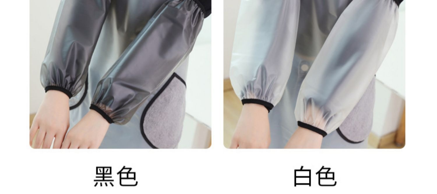 四季TPU半透明防水袖套成人家务厨房办公耐脏手袖防油套袖男女款详情10
