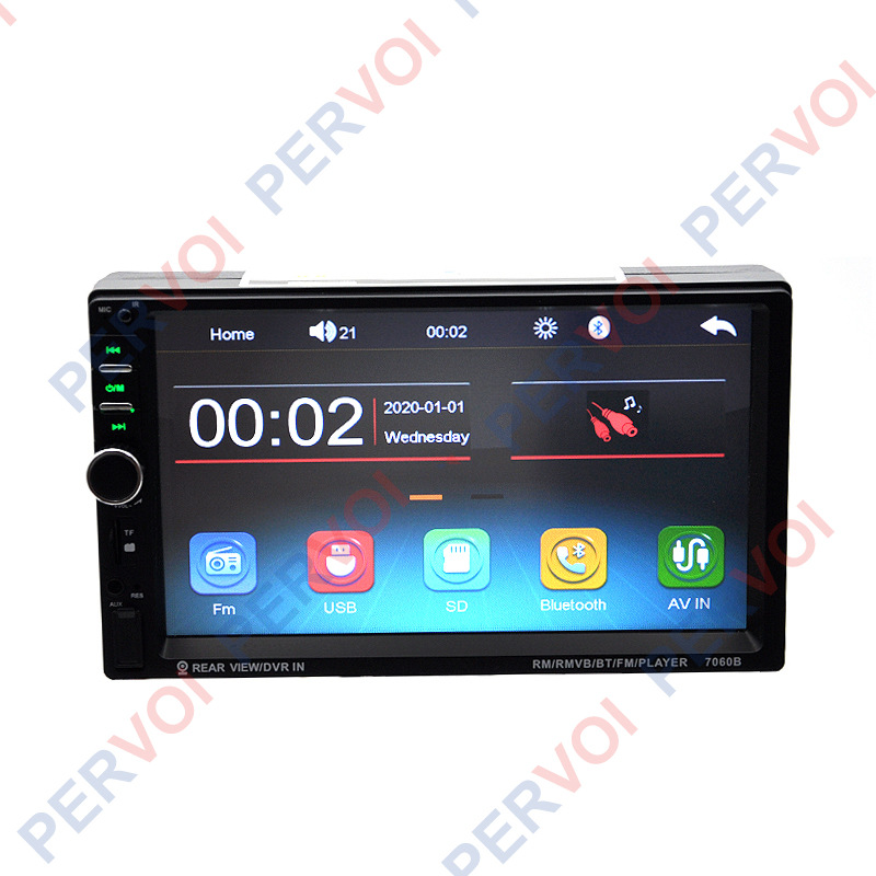 Новый автомобиль pevo, с сенсорным сенсорным экраном bluetooth, с мультимедийным навигатором на 7 дюймов с MP5 плеером pic 6