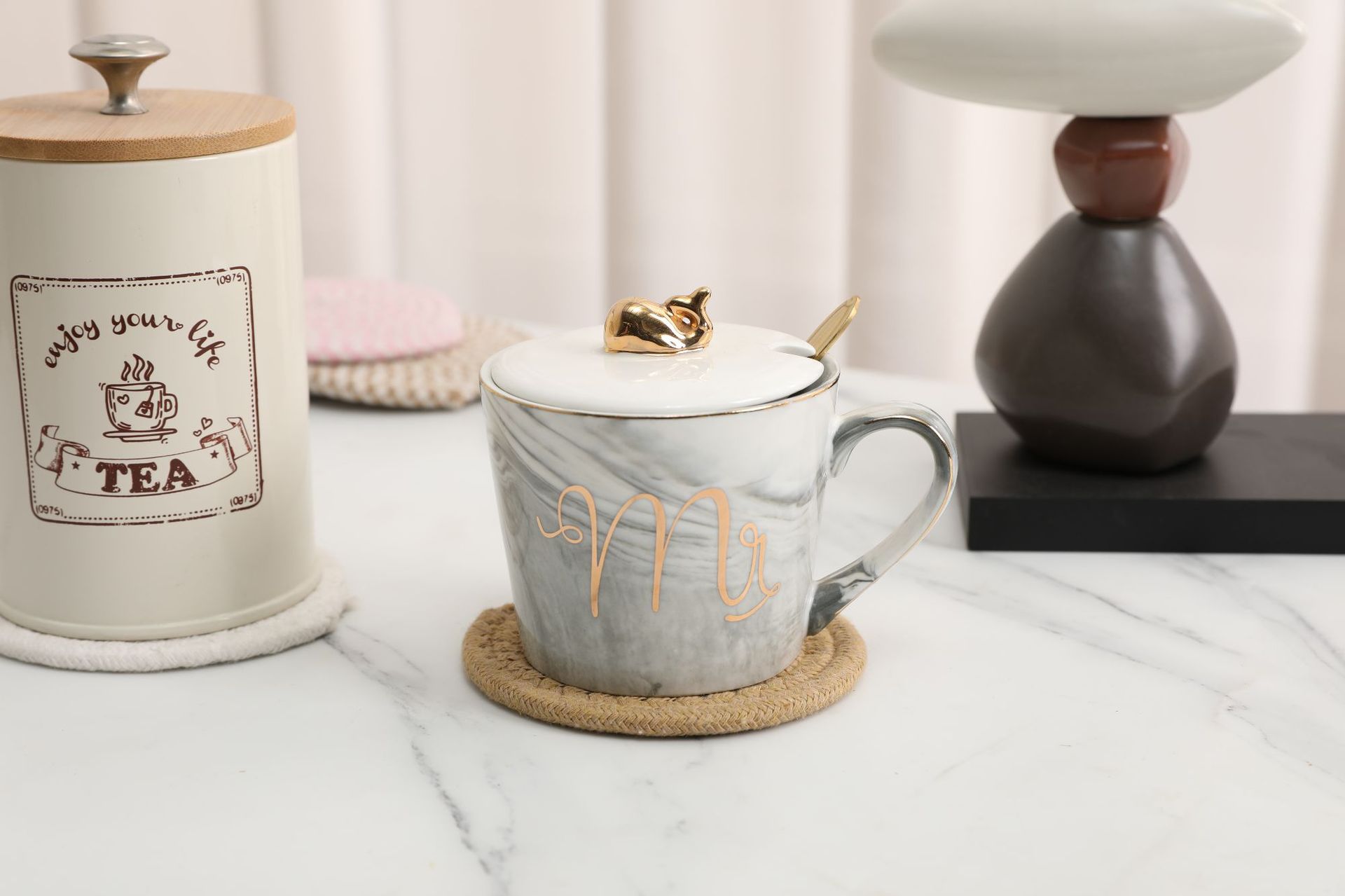 杯垫圆形加厚垫子北欧ins棉绳编织隔热餐垫砂锅垫棉线绳防烫餐桌详情2