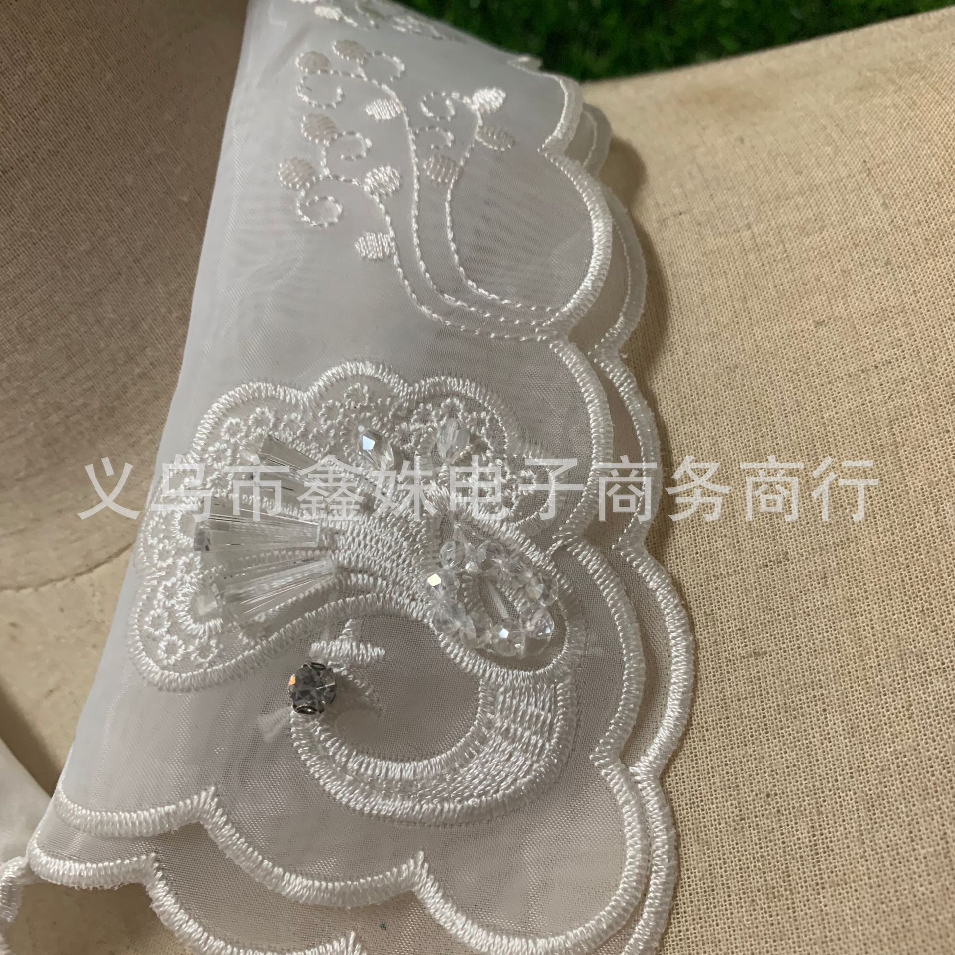 减龄娃娃领假领子女欧根纱绣花假衣领重工钉珠蕾丝领韩毛衣装饰领详情29