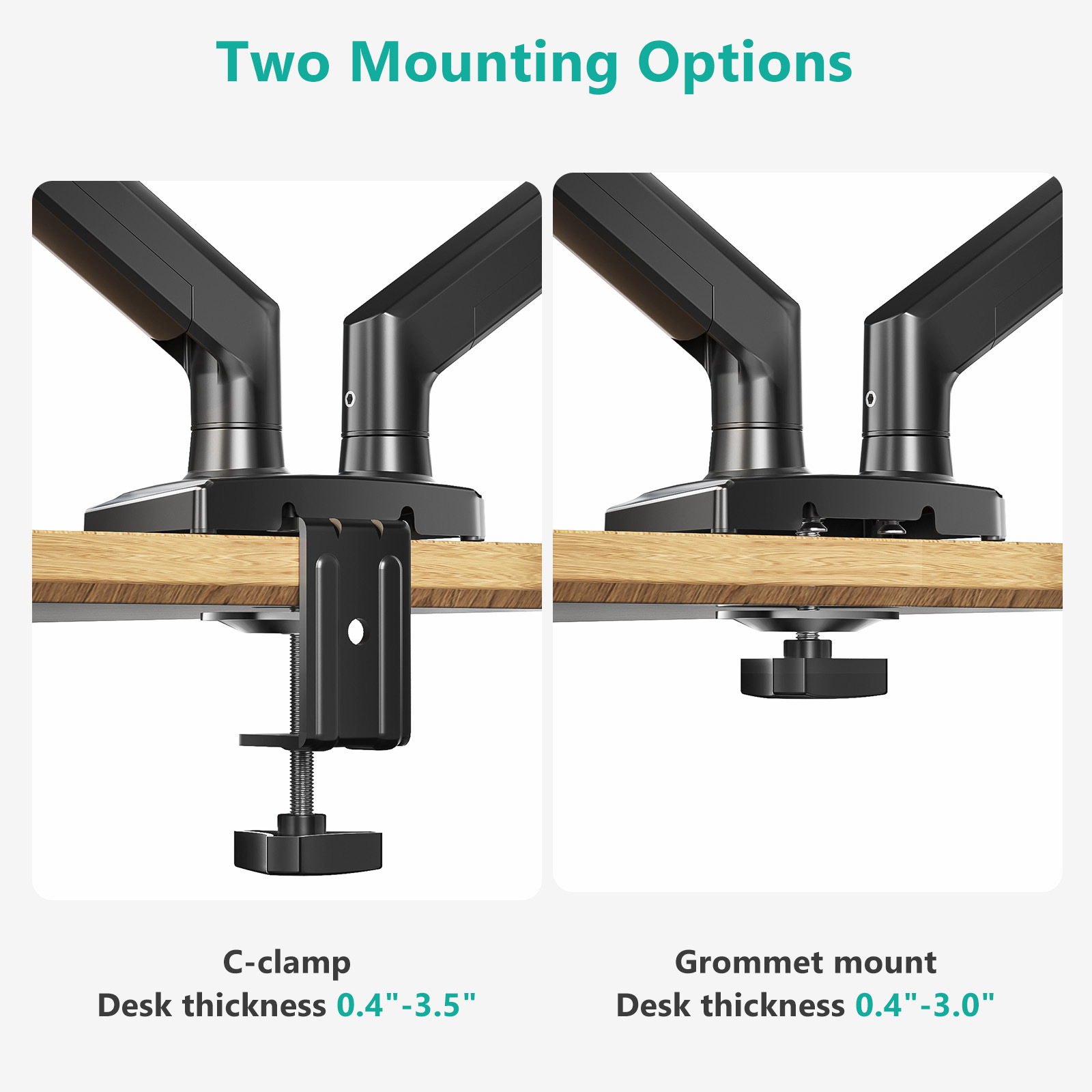 显示器支架显示屏曲面屏支架双臂气弹簧支架电脑支架详情5