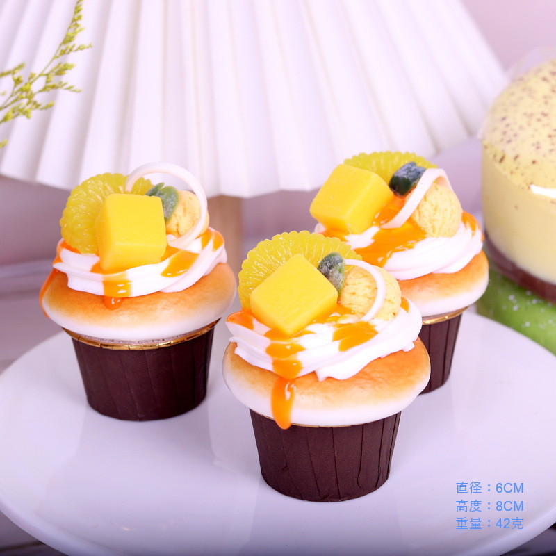 新款仿真假软香蛋糕模型摆设道具食物模型橱柜装饰婚庆道具详情16