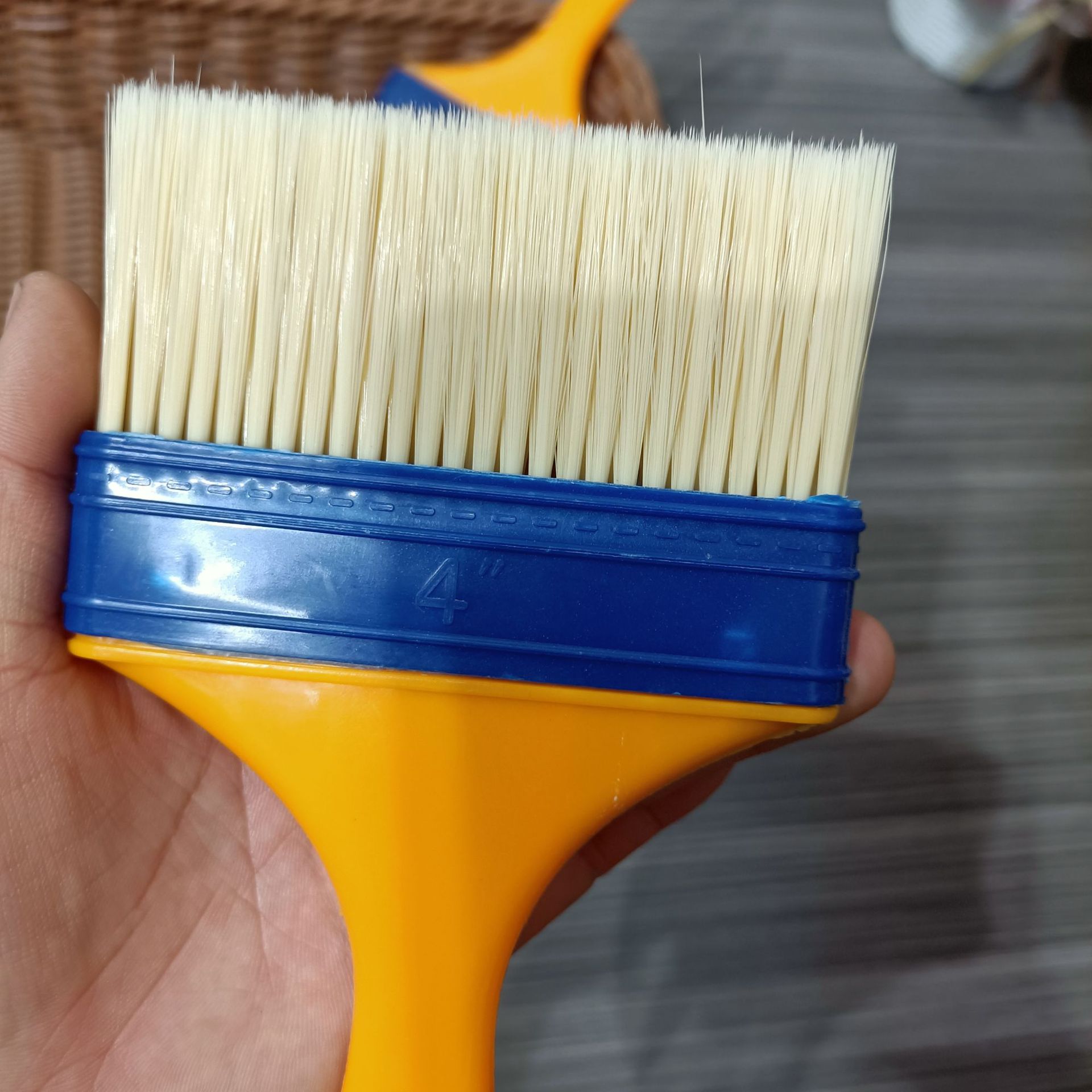 【 Zone 3-6 】【 4-inch Blue-headed Paint Brush 】10/ box 360/ case 4-inch large paint brush Thickened paint brush tool brush Brush Oil brush material brush Nylon brush 2 yuan source 1 yuan pic 9