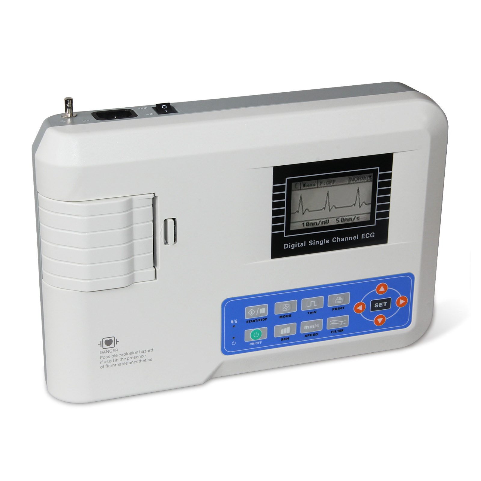 Cross-border exclusive supply of ECG100G portable electrocardiograph display digital single-channel 12-lead electrocardiograph pic 11