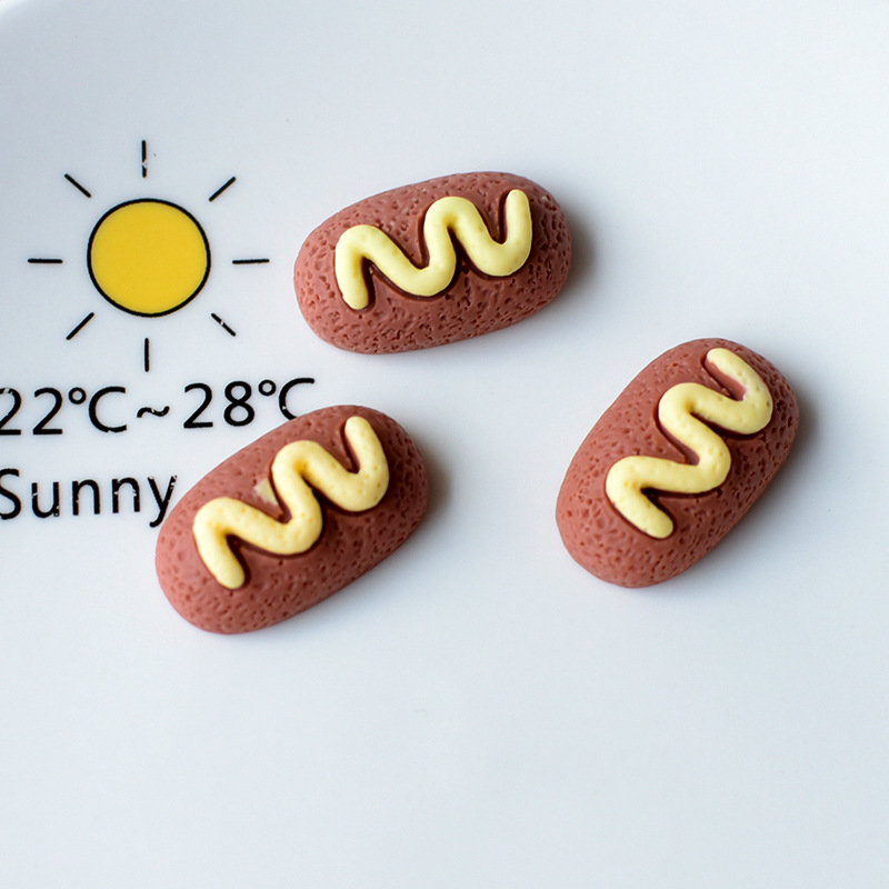 Wholesale of simulated corn bread, cookies, popsicles, resin accessories, crocs, food toys, diy materials, pj1137 pic 8