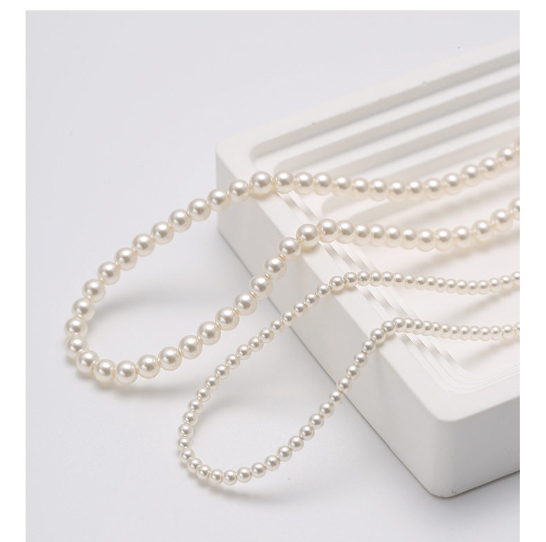 fever珍珠项链同款正圆高级感简约复古锁骨链气质小香风韩版项链详情21