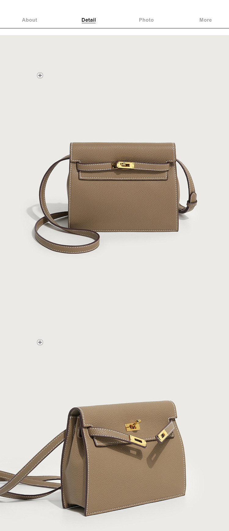 This is a new retro and trendy dance bag by Kelly, featuring a simple, classic and high-end look. It is a single-shoulder, hand-carry and crossbody bag with a lychee pattern pic 11