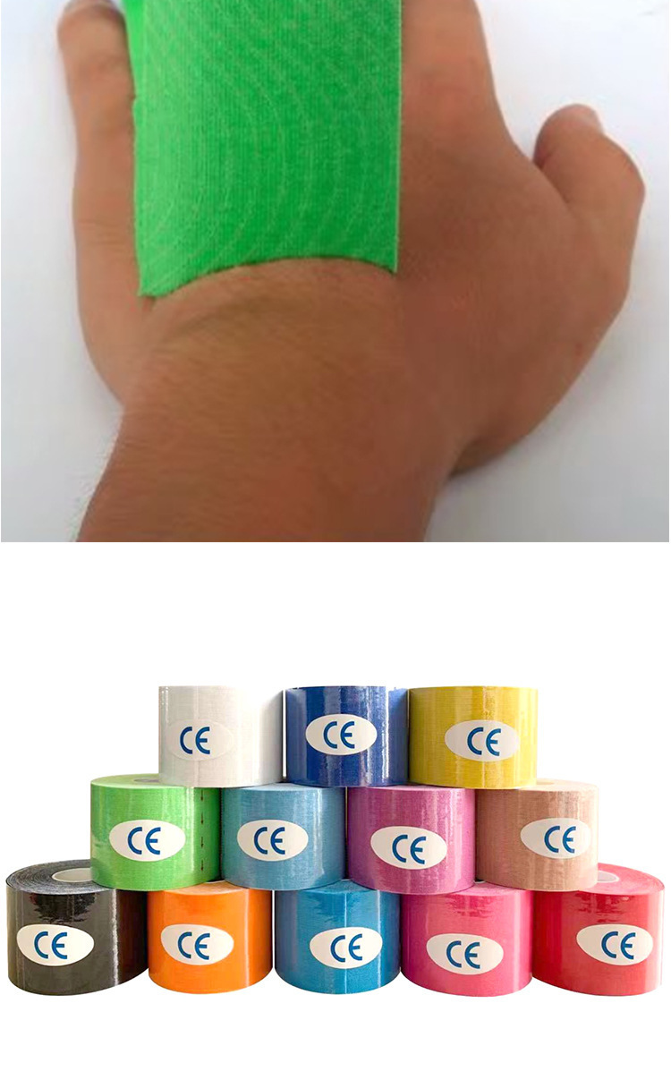 Foreign trade exclusive muscle tape elastic sports tape to prevent muscle strain, inner effect tape, individually packaged elastic muscle tape pic 14