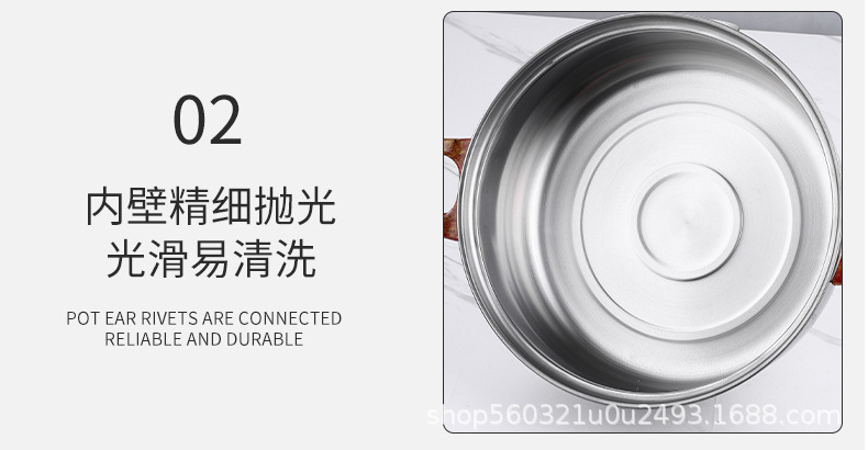 不锈钢锅具套装奶锅汤锅炒锅平底锅带彩盒12件套组厨房家用炊具锅详情18