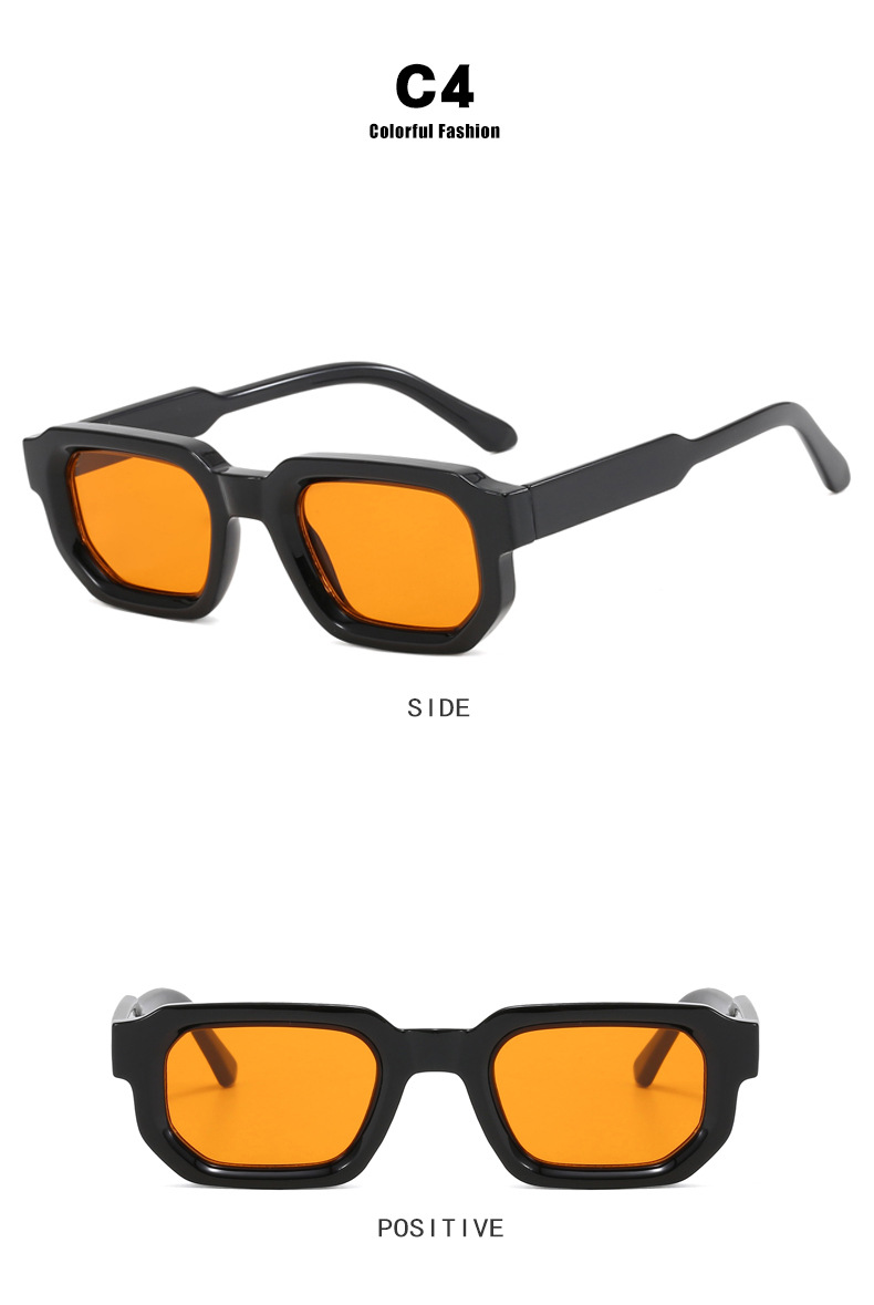 方形小框太阳镜欧美复古2024新款简约高级感时尚墨镜女士太阳眼镜详情12