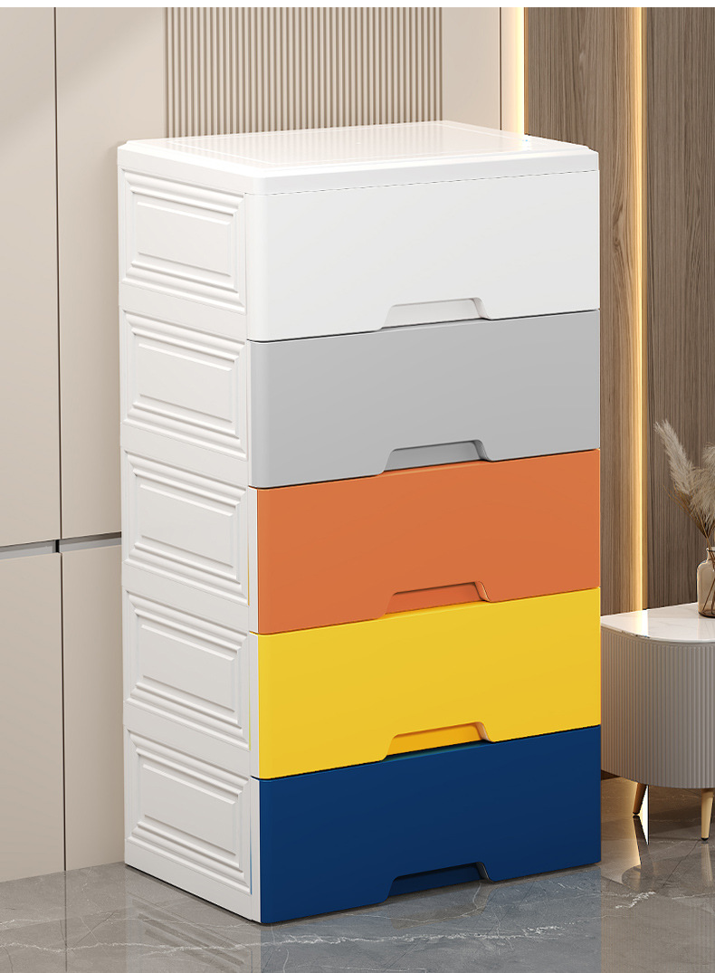 抽屉式收纳柜家用客厅卧室整理储物柜大容量落地多层玩具置物柜子详情25