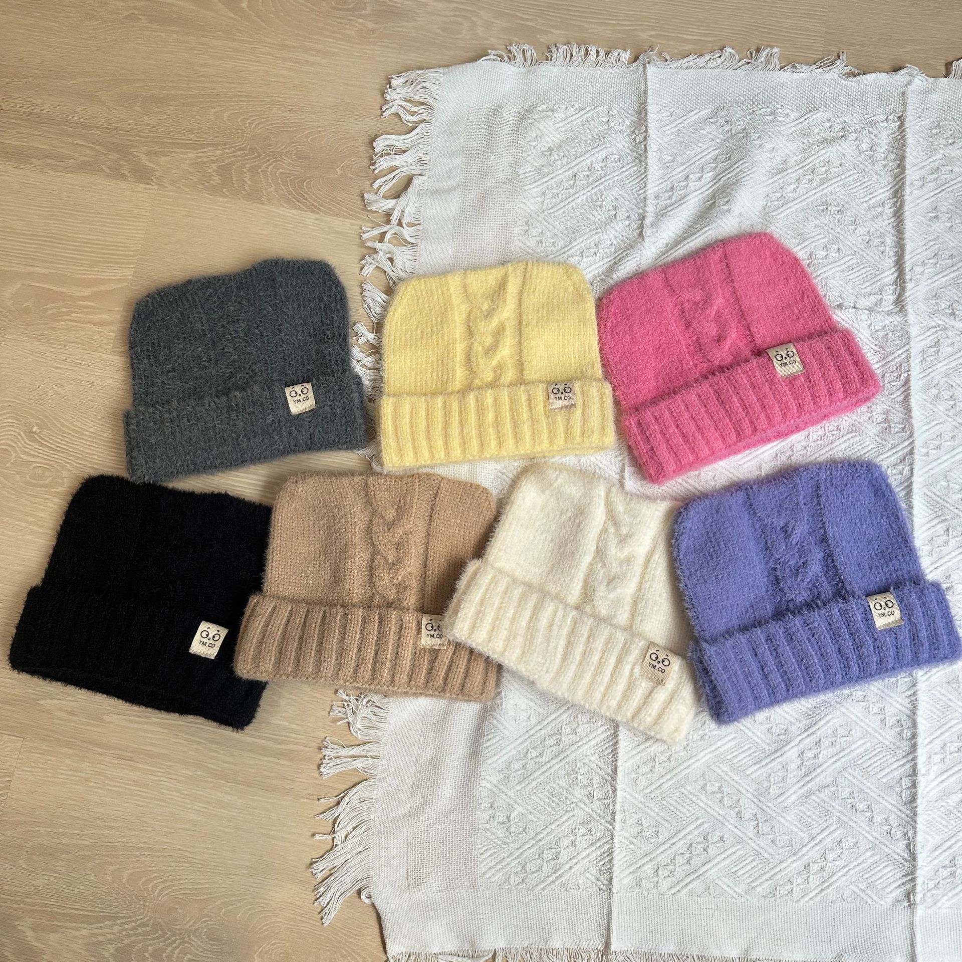 儿童针织帽日系可爱猫耳朵小标狐狸毛秋冬毛线帽防风保暖护耳帽详情25