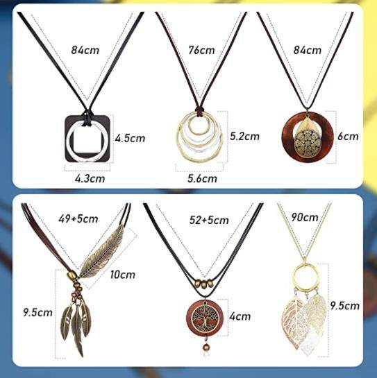 跨境热销毛衣链女高级感长项链欧美个性小众轻奢百搭秋冬饰品挂件详情9