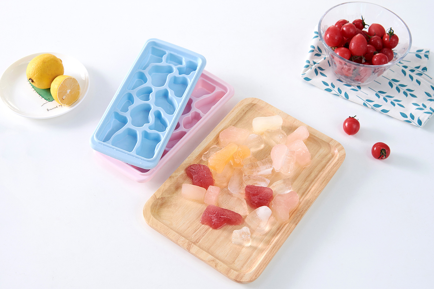 Customized gift ice cube molds, food-grade quantitative press-type ice cube trays, homemade ice boxes for household refrigerators, a magic tool for freezing ice blocks pic 7