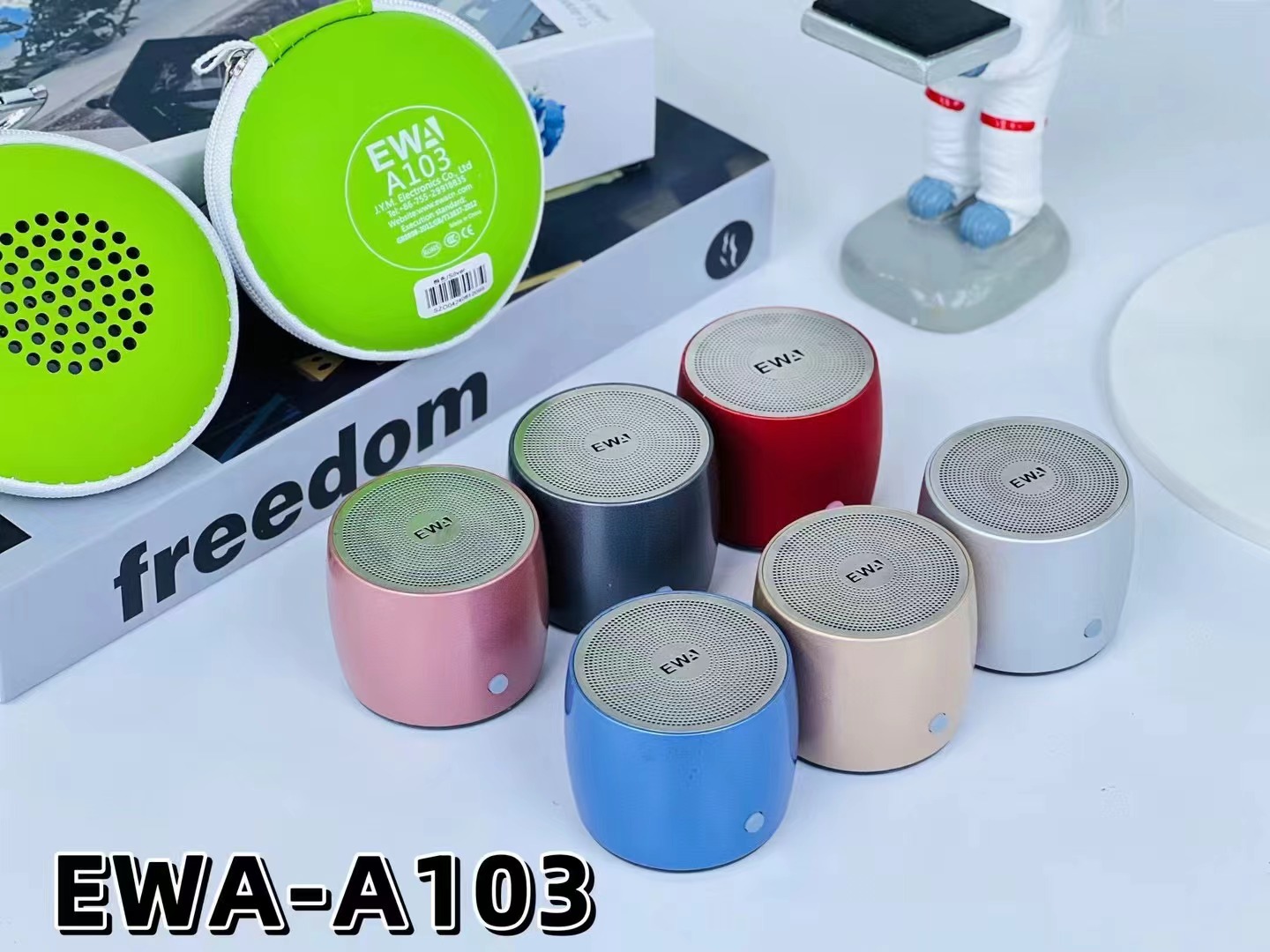 The newly upgraded Type-C interface EWA-A103 mini Bluetooth outdoor portable super low-frequency metal Bluetooth speaker pic 22