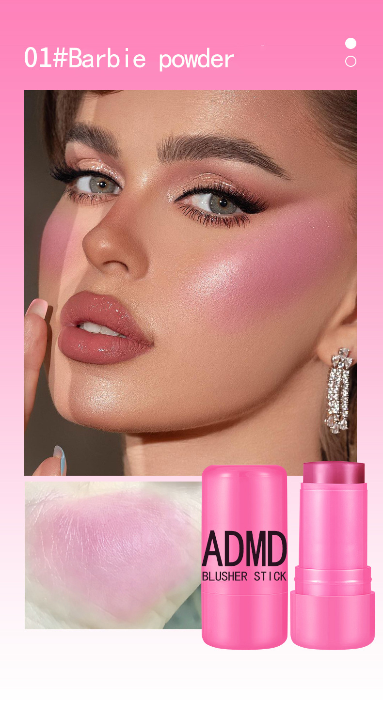 【跨境专供】ADMD果冻腮红棒唇颊两用显嫩提气色修饰脸部腮红棒详情12