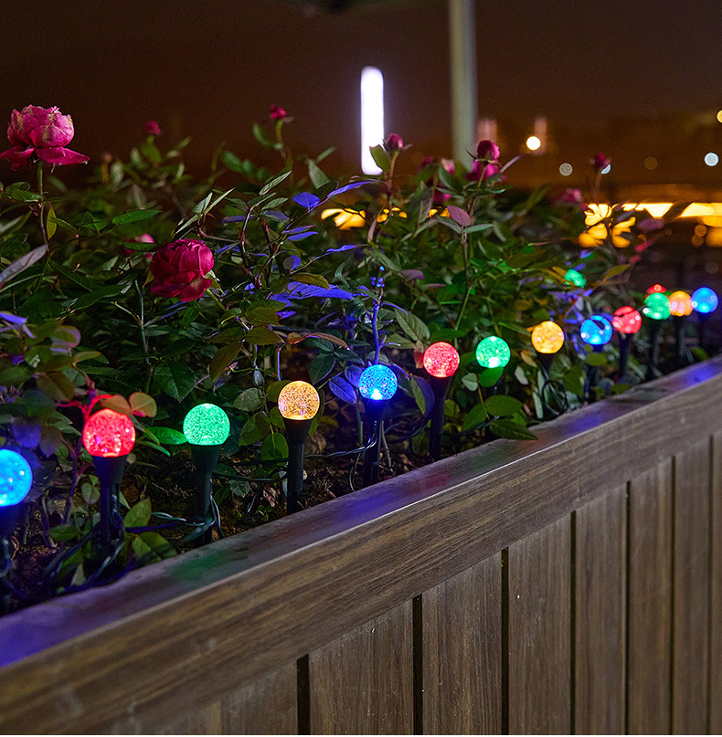 太阳能草坪灯LED彩灯庭院花园路引灯户外防水装饰地插灯串景观灯详情16