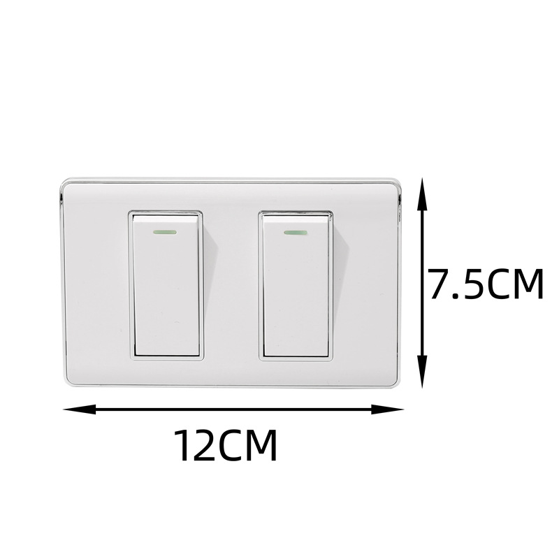 外贸美式开关二开单控双控开关118型墨西哥开关哥伦比亚墙壁开关详情1