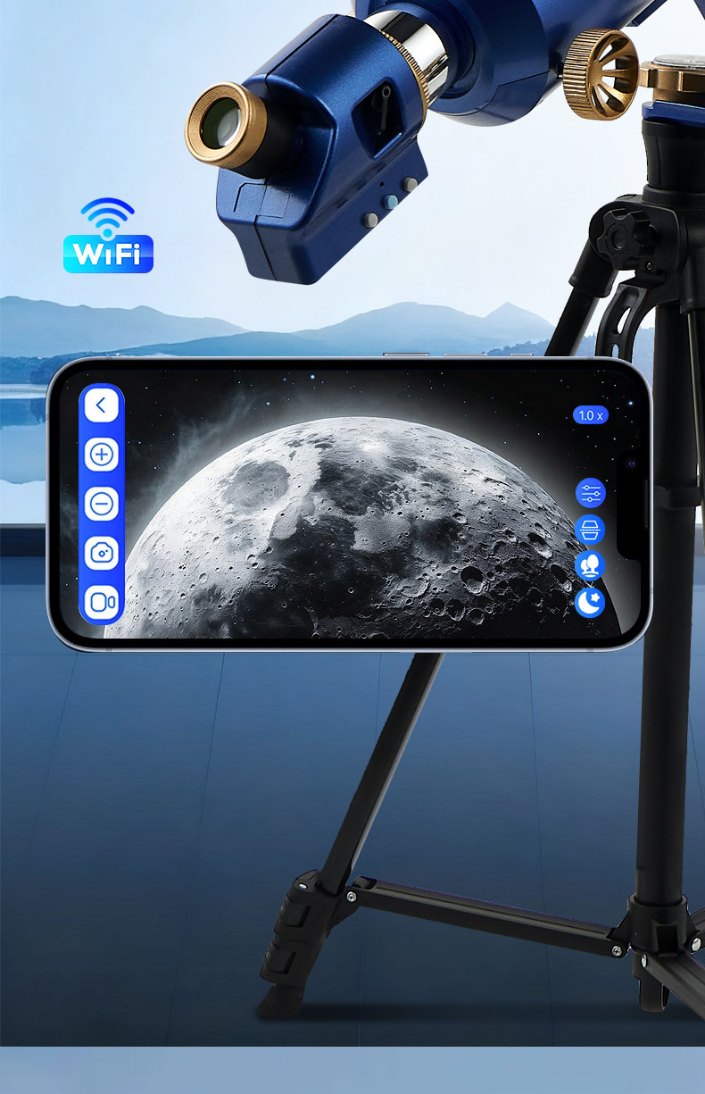 Professional-grade flat-field AI astronomical telescope, high-definition high-magnification optical lens telescope, deep space astronomical telescope pic 3