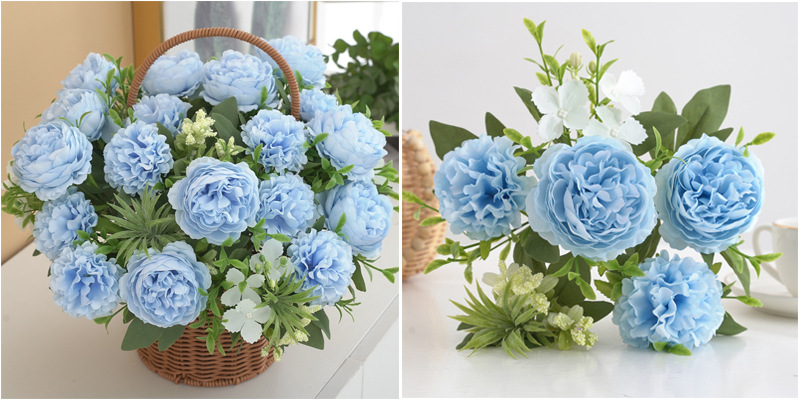 仿真花茶苞牡丹玫瑰多款绢花装饰家居婚庆花艺园配材配景摄影道具详情36