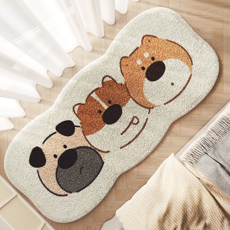 Irregular-shaped French fries, puppy imitation cashmere thickened bedside blanket, anti-slip and breathable cotton and linen base carpet floor mat, household dirt-resistant, cross-border export factory processing polyurethane floor mat, waterproof and anti-slip soft mat, industrial floor mat, tent floor mat, outdoor floor pic 21