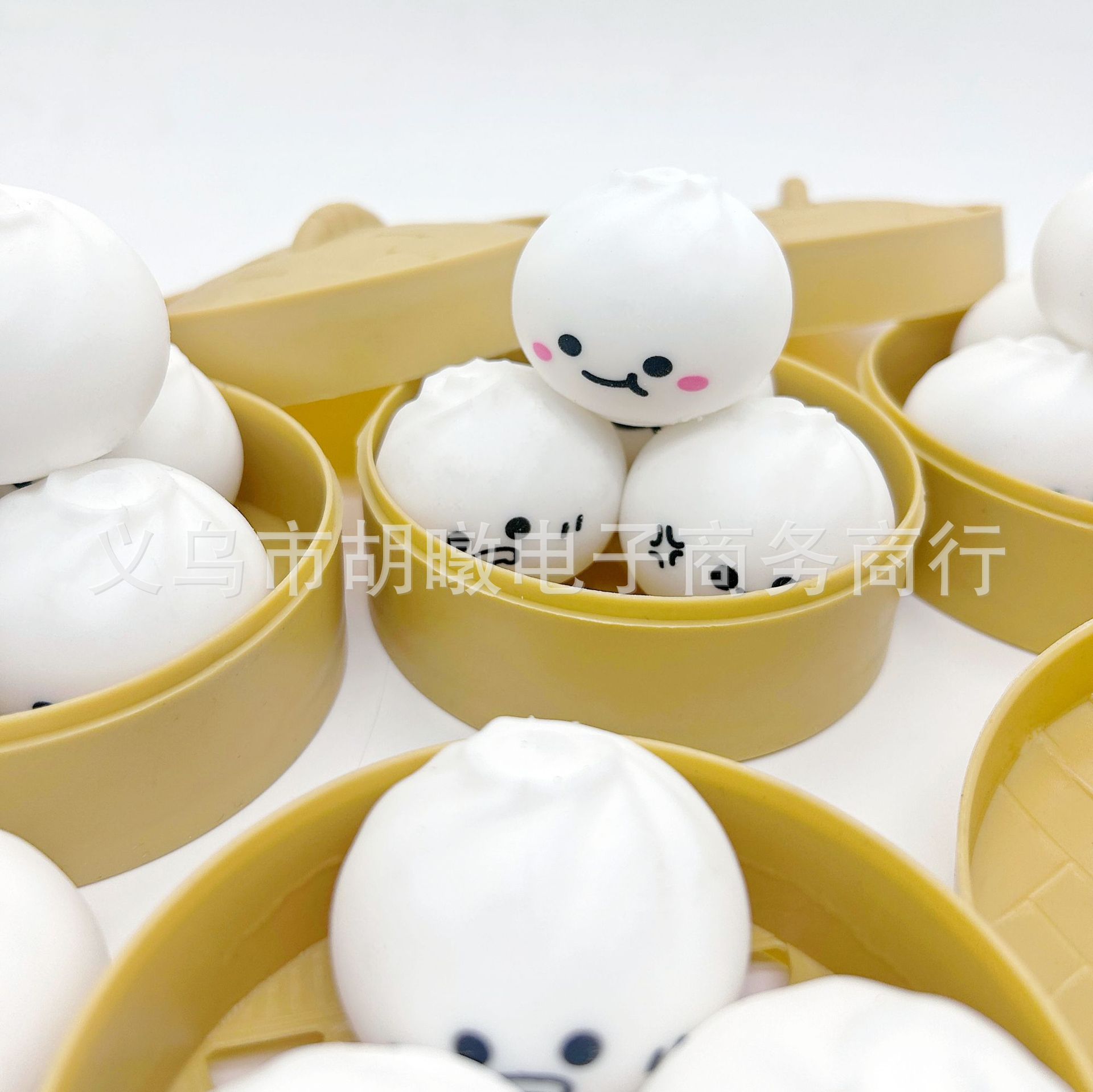 New simulation stress-relieving flour mini expression xiaolongbao, cute slow rebound stress-relieving toy, student small gift pic 4