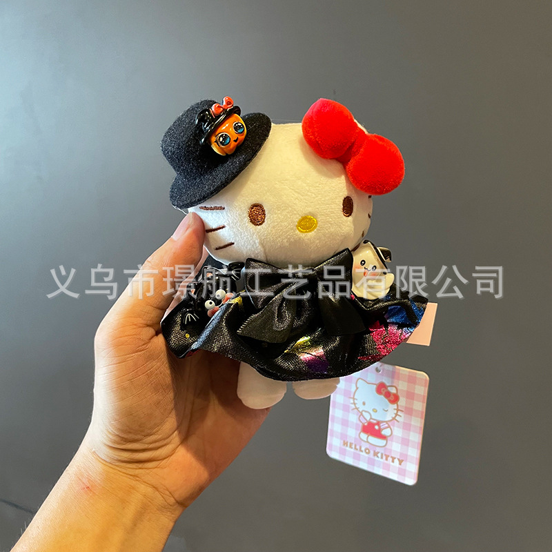 Cute Halloween secondary creation plush figurines hellokitty, keychains, bags, pendants and small gifts pic 5