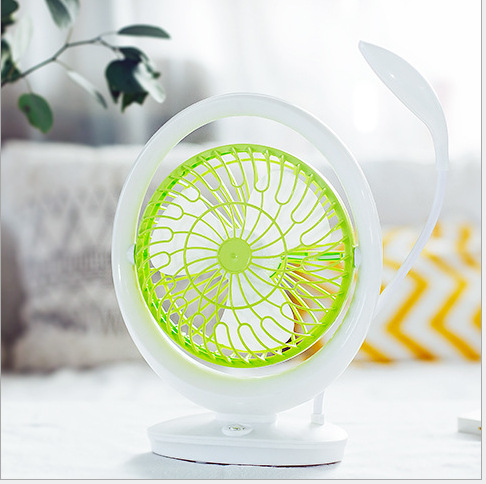 JR-2018 Lighted fan rechargeable student dormitory home rechargeable fan mini Portable with strong wind force pic 24
